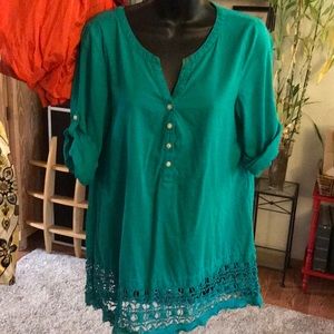 Aerie Turquoise Tunic